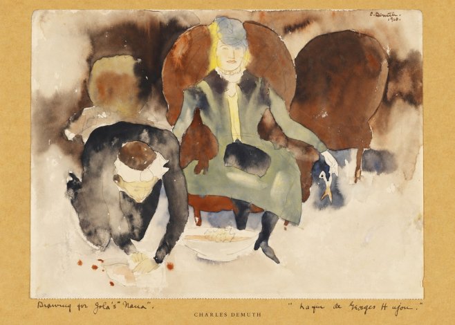 Charles Demuth Drawing for Zola's "Nana" No5 - Plakát