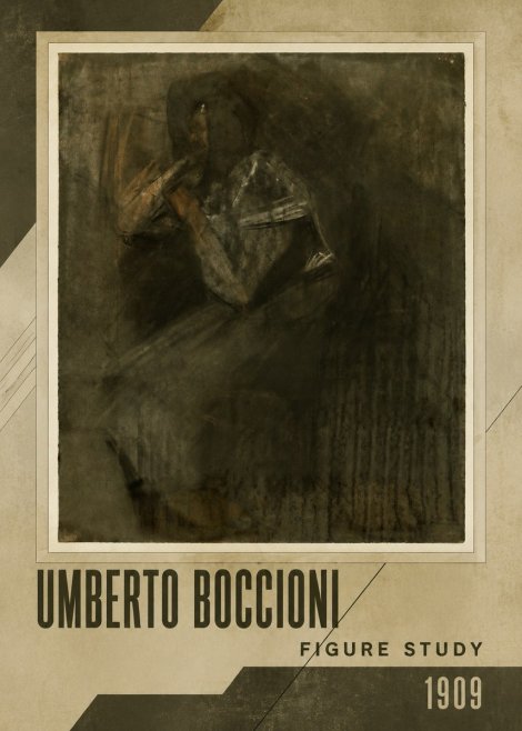 Umberto Boccioni Figure Study I No2 - Plakát