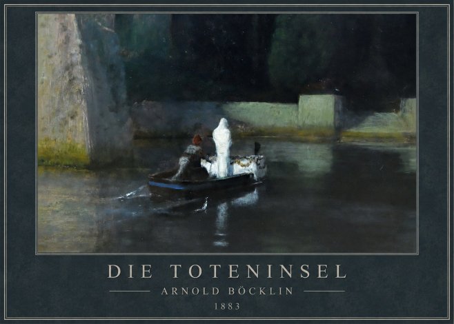 Arnold Böcklin Die Toteninsel IV No1 - Plakát