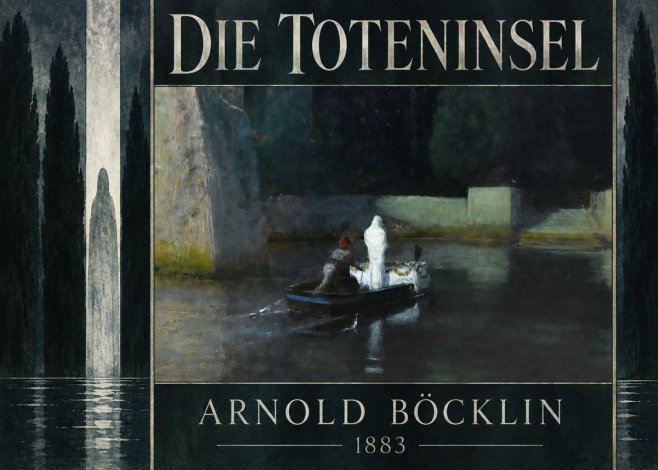 Arnold Böcklin Die Toteninsel IV No5 - Plakát