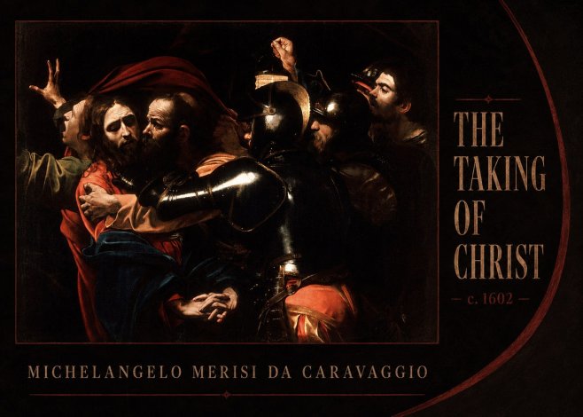 Michelangelo Merisi da Caravaggio The Taking of Christ II No3 - Plakát