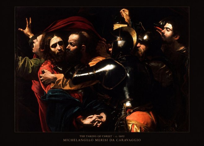 Michelangelo Merisi da Caravaggio The Taking of Christ II No6 - Plakát
