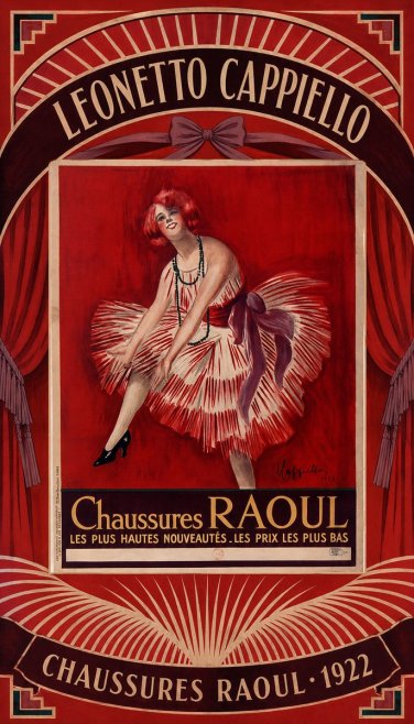 Leonetto Cappiello Chaussures Raoul No3 - Plakát