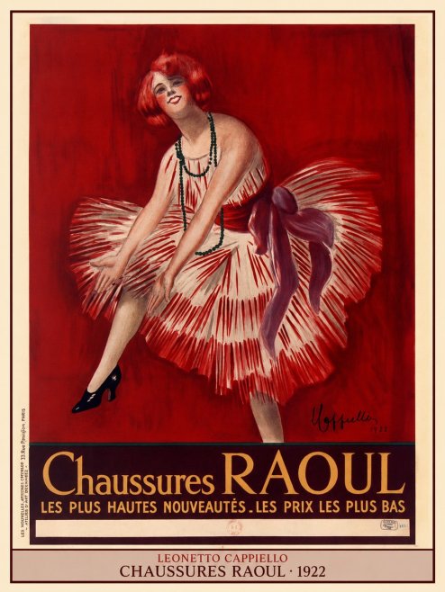 Leonetto Cappiello Chaussures Raoul No4 - Plakát