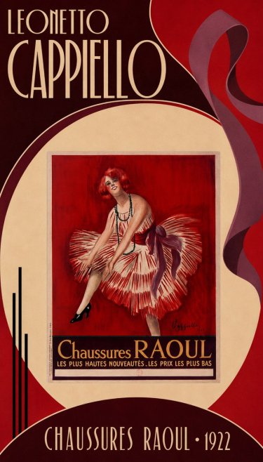 Leonetto Cappiello Chaussures Raoul No6 - Plakát