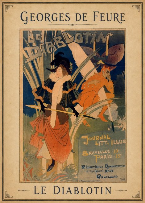 Georges de Feure Le Diablotin II No3 - Plakát