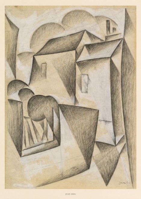 Juan Gris Houses in Paris No5 - Plakát