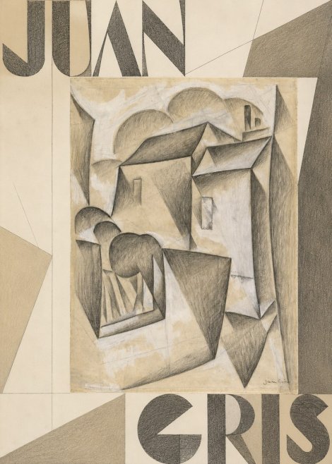 Juan Gris Houses in Paris No6 - Plakát