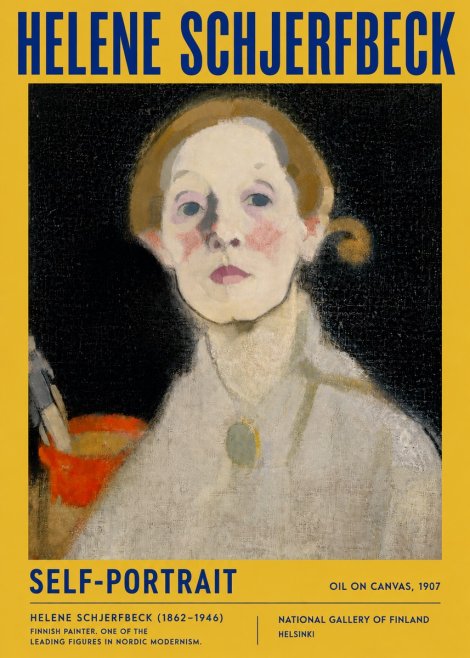 Helene Schjerfbeck Self-portrait No5 - Plakát