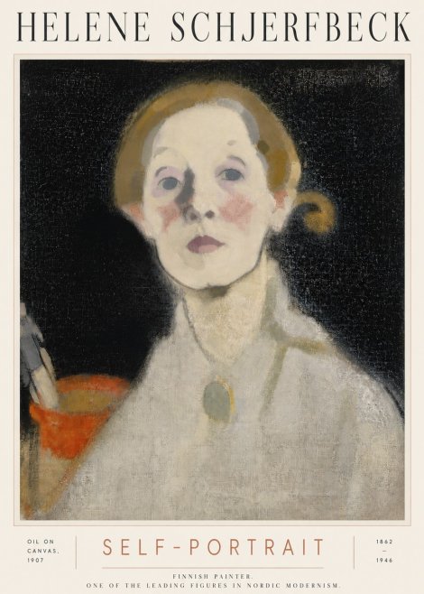 Helene Schjerfbeck Self-portrait No6 - Plakát