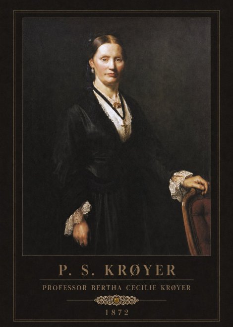P.S. Krøyer Professor Bertha Cecilie Krøyer No3 - Plakát