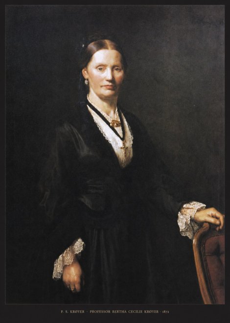 P.S. Krøyer Professor Bertha Cecilie Krøyer No5 - Plakát