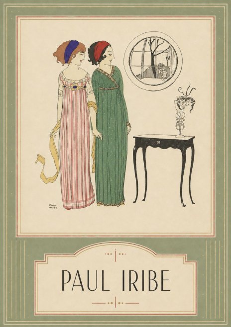 Paul Iribe Two Women in Elegant Dresses No6 - Plakát