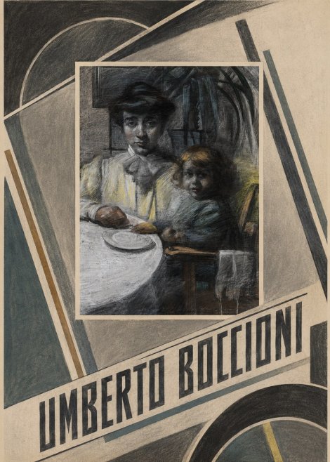 Umberto Boccioni Mother and Sister No2 - Plakát