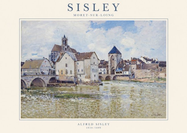Sisley Moret-sur-loing No1 - Plakát