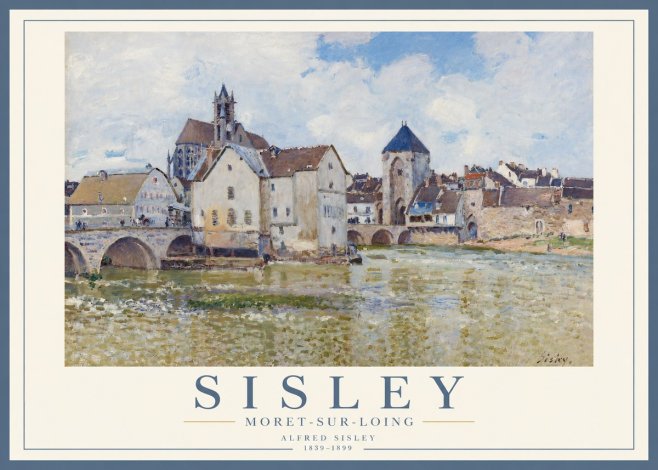 Sisley Moret-sur-loing No3 - Plakát
