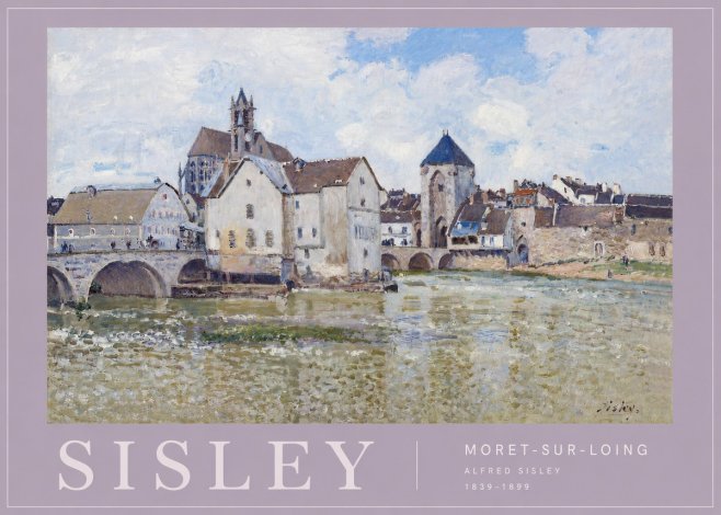 Sisley Moret-sur-loing No4 - Plakát