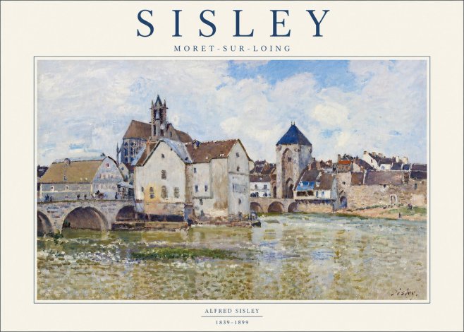 Sisley Moret-sur-loing No5 - Plakát