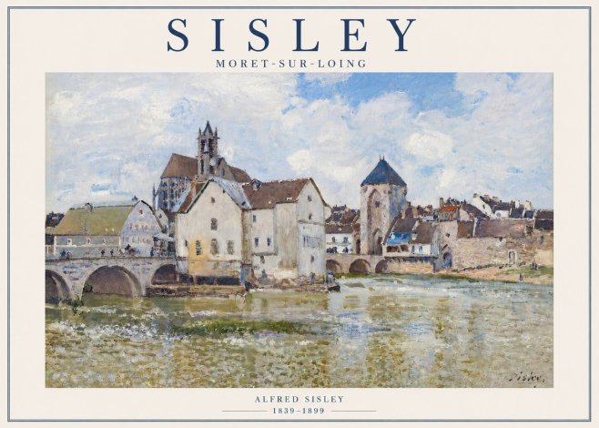Sisley Moret-sur-loing No6 - Plakát