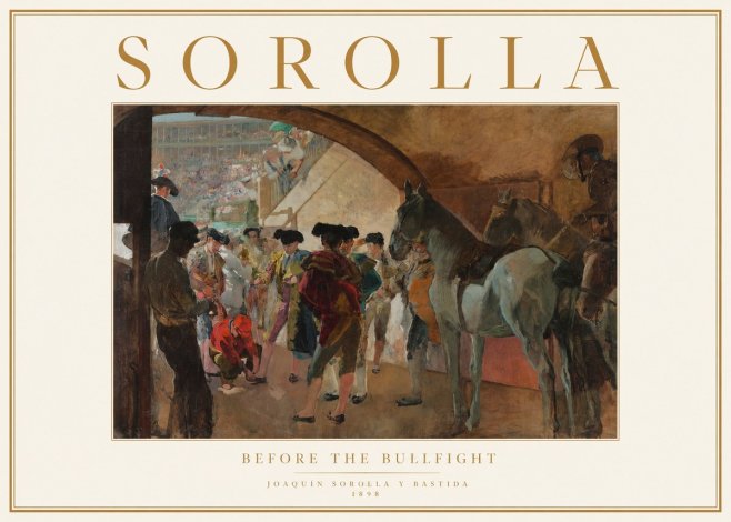 Sorolla Before the Bullfight No1 - Plakát