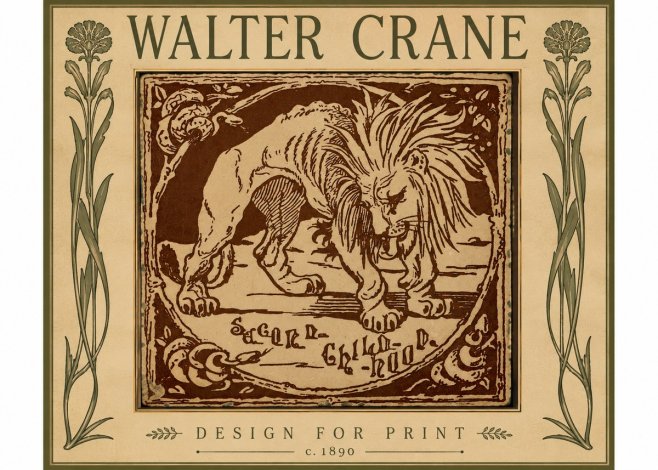 Walter Crane Sacred Childhood No5 - Plakát