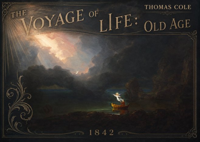 Thomas Cole The Voyage of Life: Old Age III No2 - Plakát