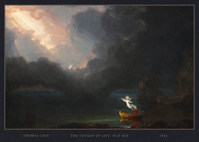 Thomas Cole The Voyage of Life: Old Age III No4 - Plakát