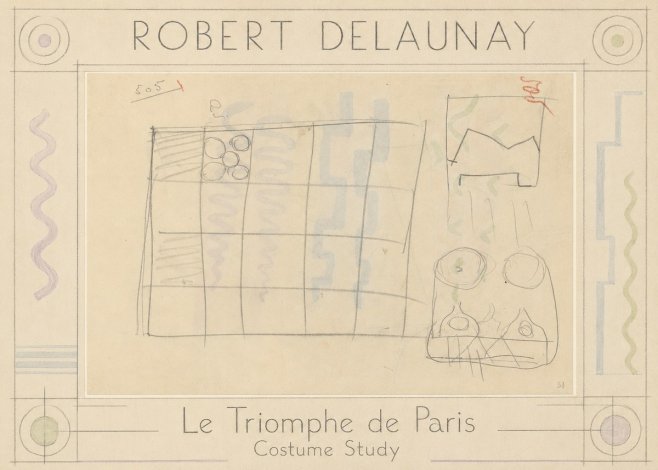 Robert Delaunay Le Triomphe De Paris - Costume Study No1 - Plakát
