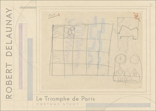 Robert Delaunay Le Triomphe De Paris - Costume Study No2 - Plakát