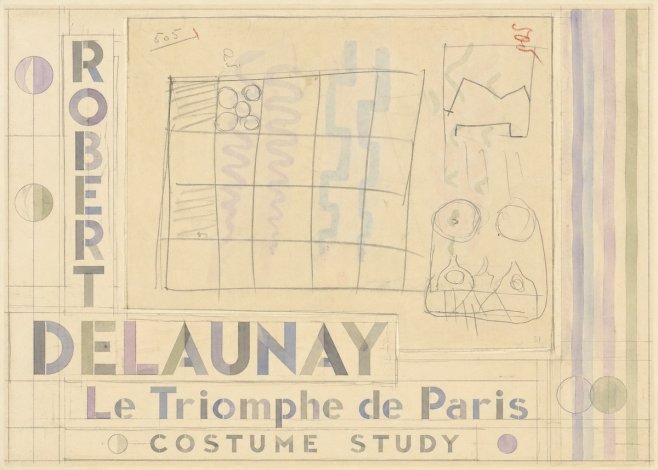 Robert Delaunay Le Triomphe De Paris - Costume Study No5 - Plakát