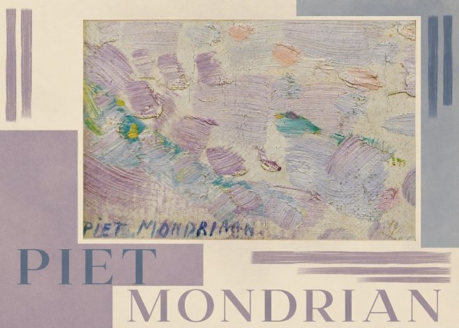 Piet Mondrian Abstract Composition No6 - Plakát