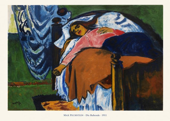 Max Pechstein Die Ruhende No6 - Plakát