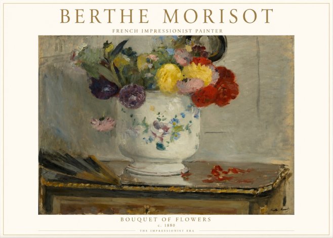 Berthe Morisot Bouquet of Flowers No1 - Plakát
