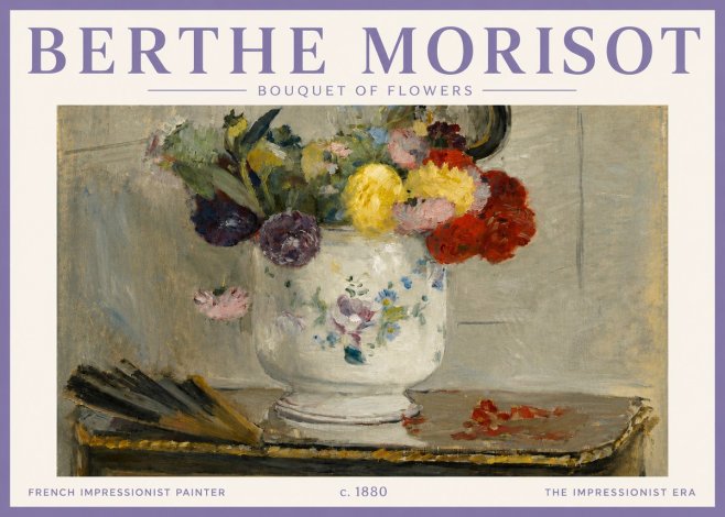 Berthe Morisot Bouquet of Flowers No4 - Plakát