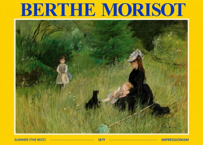 Berthe Morisot Summer (the Rest) No2 - Plakát