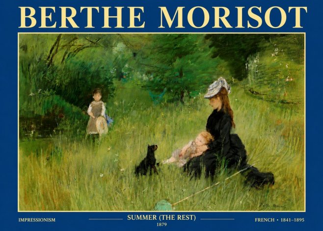 Berthe Morisot Summer (the Rest) No4 - Plakát