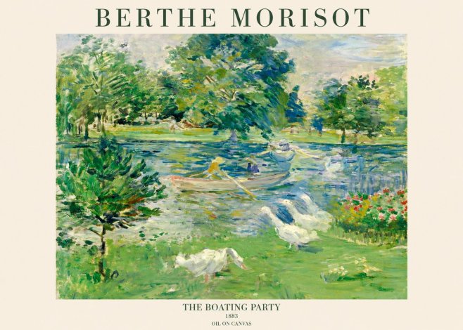 Berthe Morisot The Boating Party No1 - Plakát