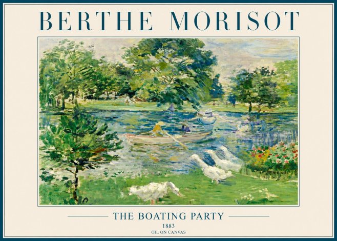 Berthe Morisot The Boating Party No4 - Plakát