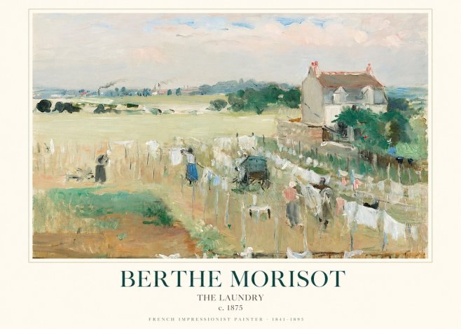 Berthe Morisot The Laundry No1 - Plakát