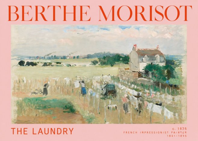 Berthe Morisot The Laundry No3 - Plakát