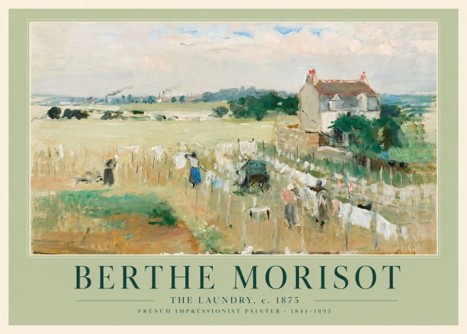 Berthe Morisot The Laundry No4 - Plakát