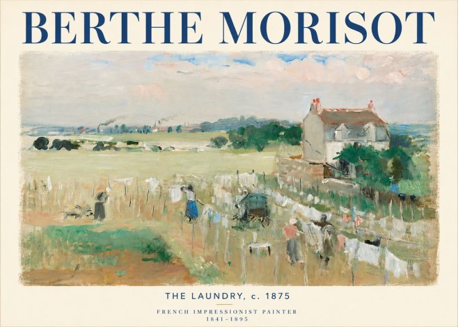 Berthe Morisot The Laundry No5 - Plakát