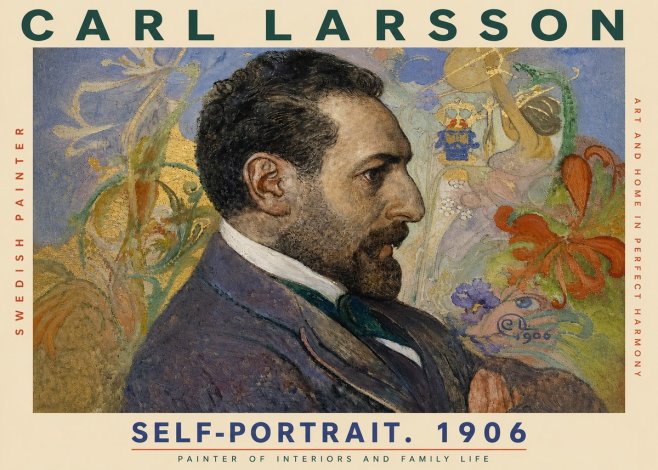 Carl Larsson Self-portrait. 1906 No3 - Plakát
