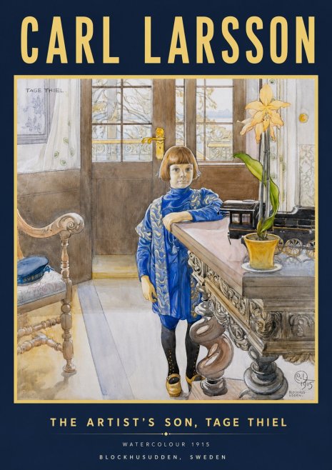 Carl Larsson The Artist's Son, Tage Thiel No4 - Plakát