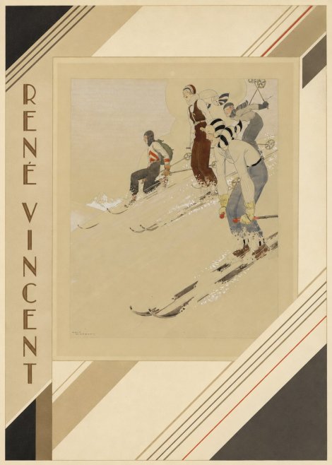 René Vincent Skiers No2 - Plakát