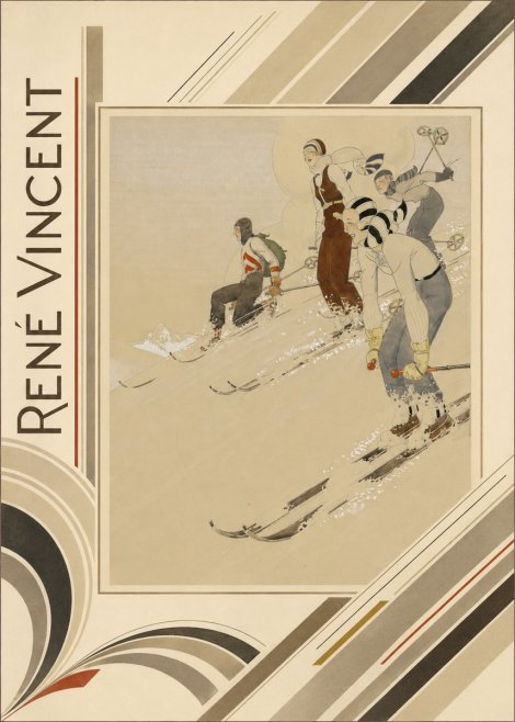 René Vincent Skiers No6 - Plakát