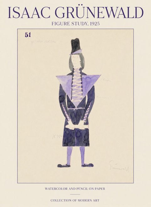 Isaac Grünewald Figure Study, 1925 No1 - Plakát