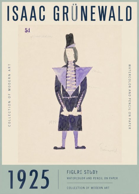 Isaac Grünewald Figure Study, 1925 No3 - Plakát
