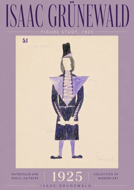 Isaac Grünewald Figure Study, 1925 No5 - Plakát