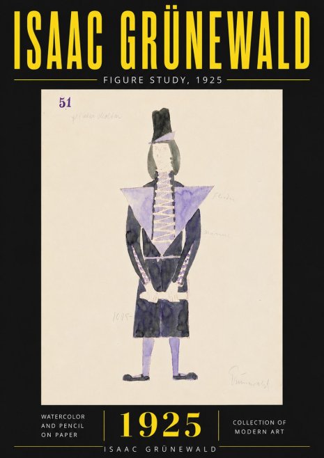 Isaac Grünewald Figure Study, 1925 No6 - Plakát